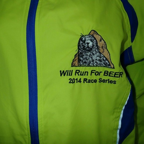 Will Run For Beer race Series Jacket 2014 Women XS - Picture 2 of 5